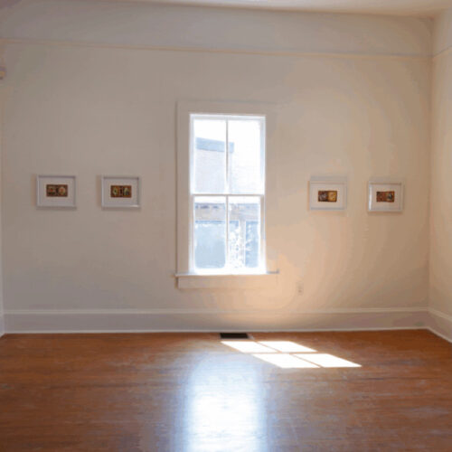 Preternatural exhibition hanging on walls in Spruill Gallery